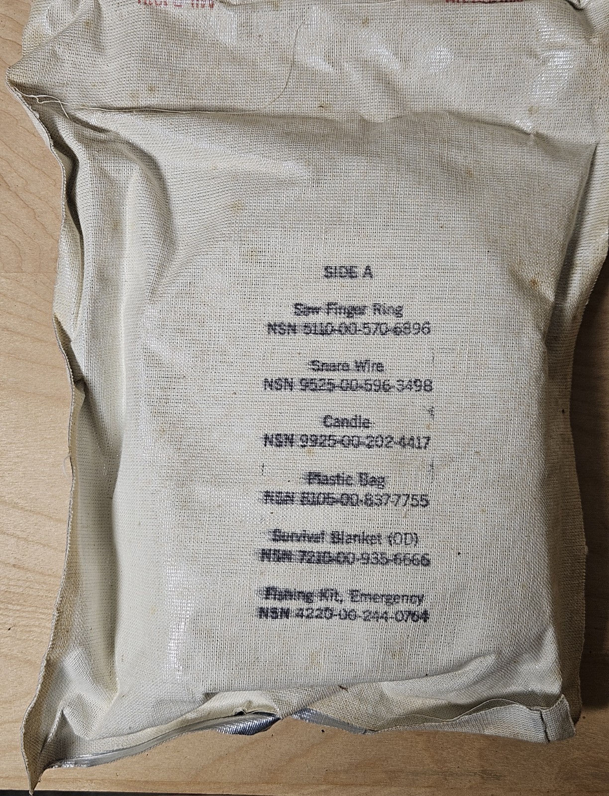 USMC 1990S Survival Kit Still Sealed! MIL-B-131H CH65