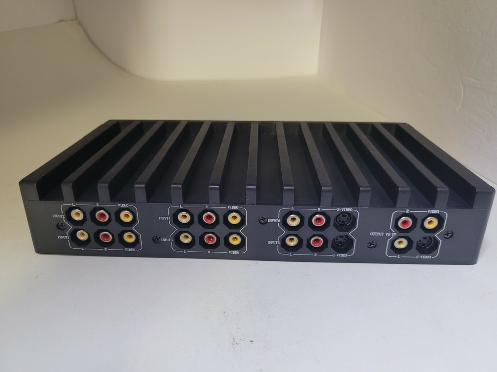 NEW AV Audio Video + S VIDEO System Console Selector 6 Input Retro Gaming Switch