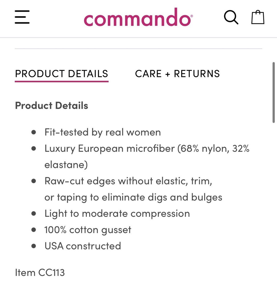 Commando Classic Control Short - CC113