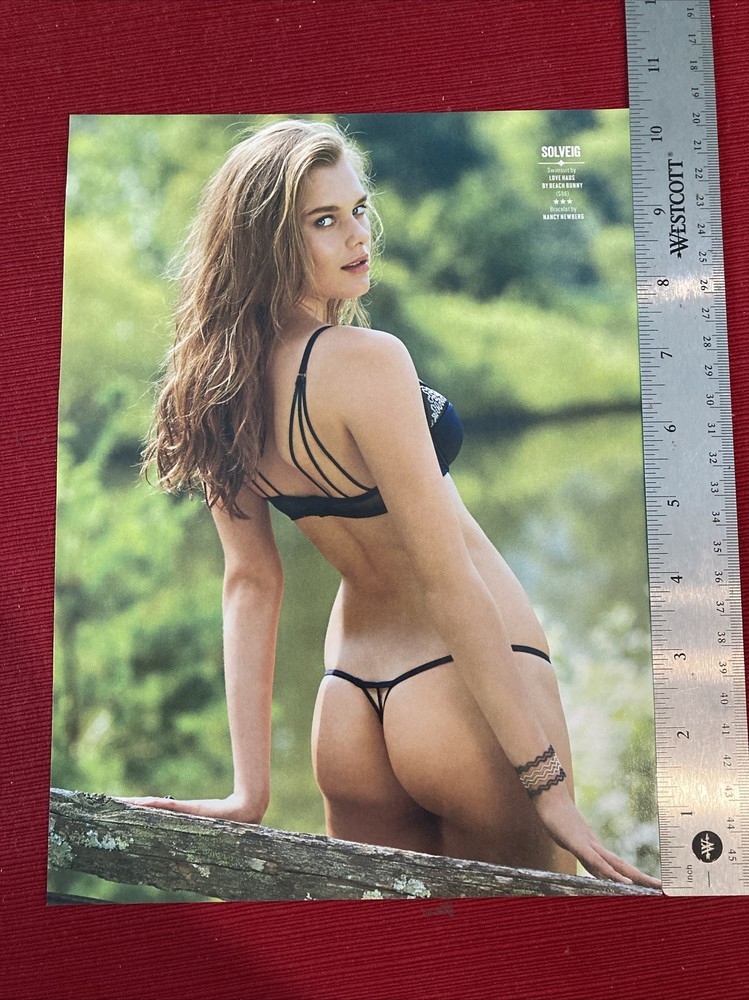 Supermodel Solveig Sexy Bikini 2015 Print Pinup