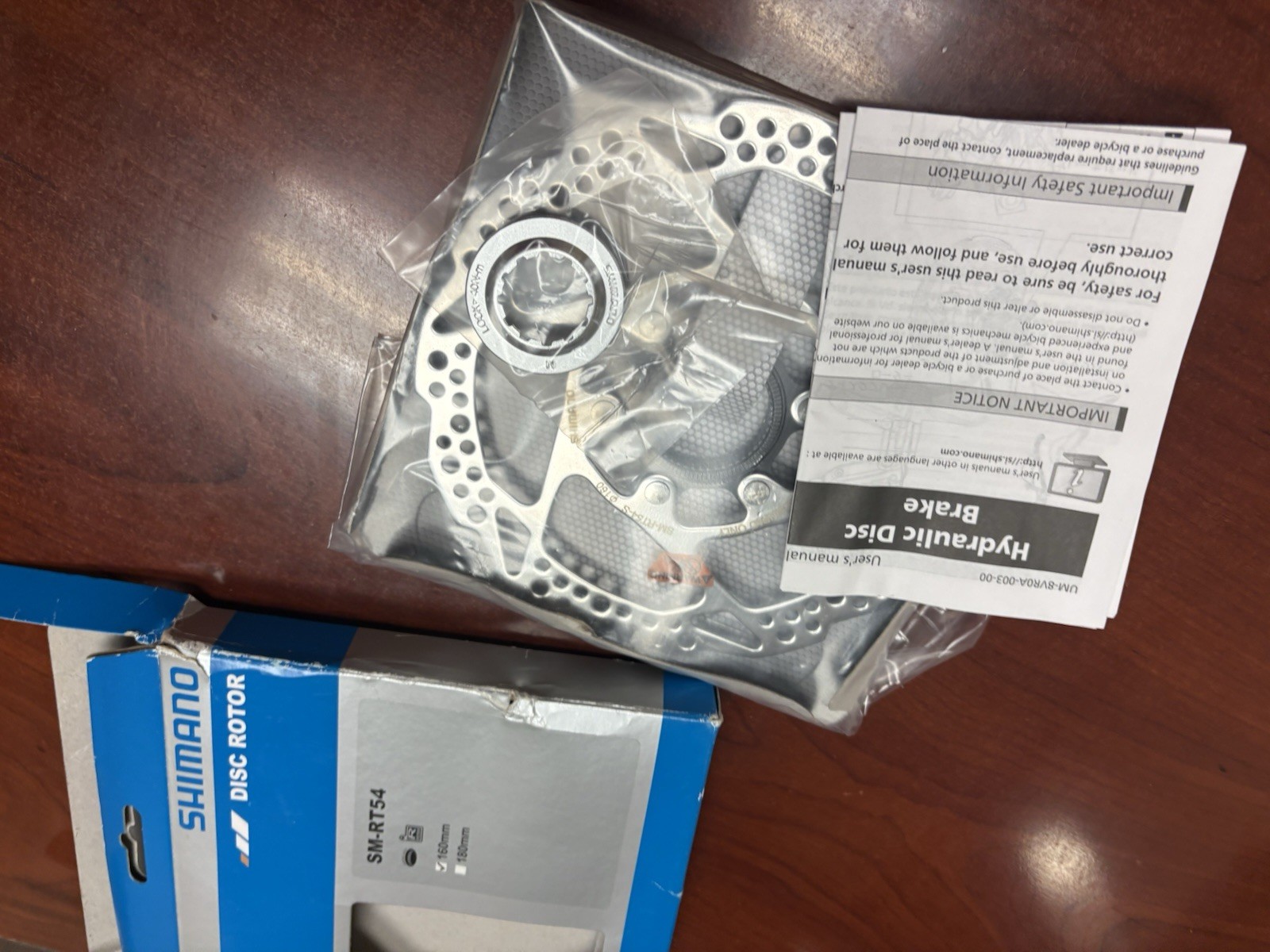 SM-RT54 Disc Rotor Shimano Road Gravel Bike Disc Brake Rotor Center Lock Mount