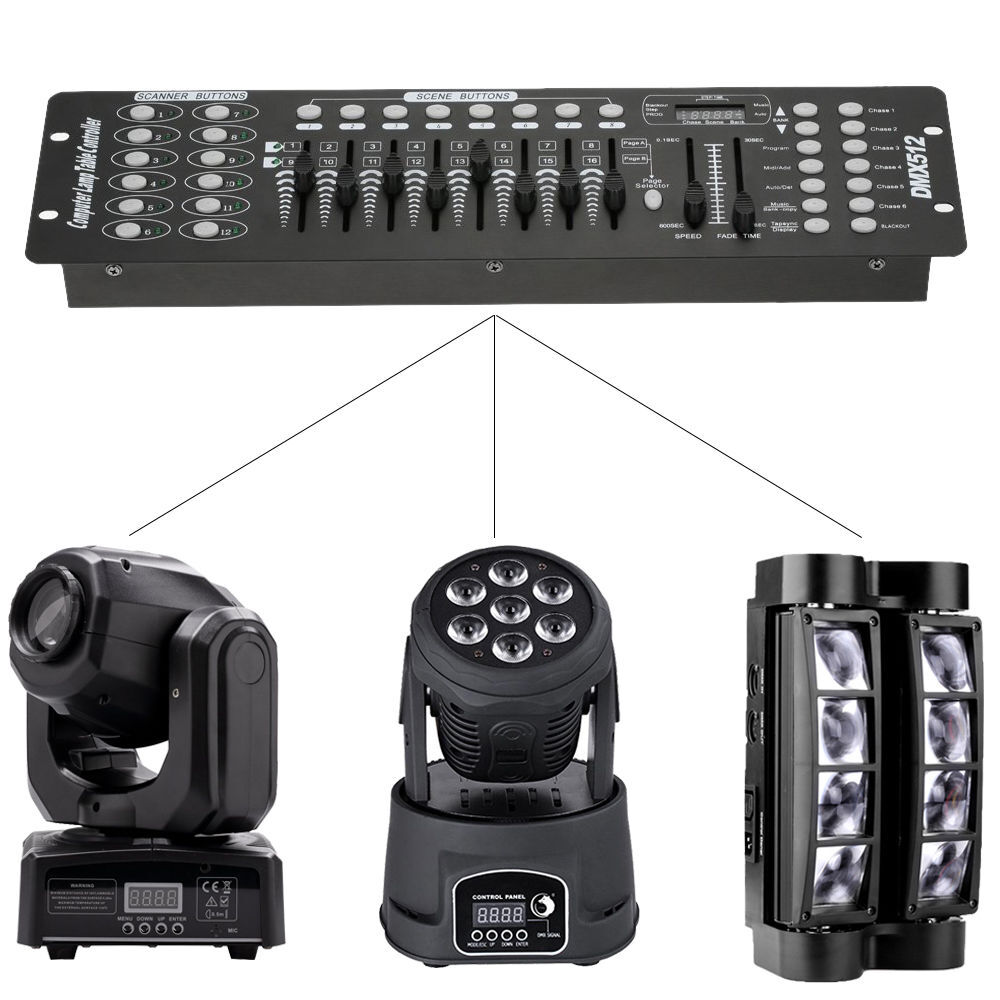 DMX 512 192 Channels Operator Console Controller For Stage Lighting DJ Party NEW