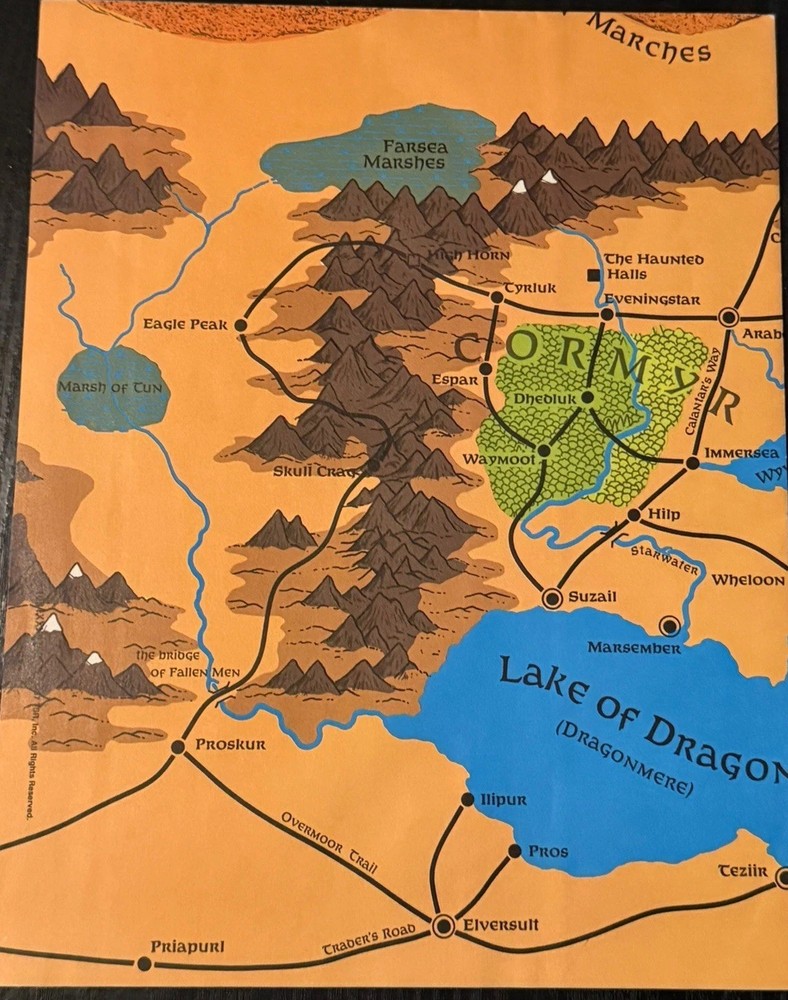 Forgotten Realms Campaign Setting Boxed Set AD&D 2E TSR PARTIALLY complete