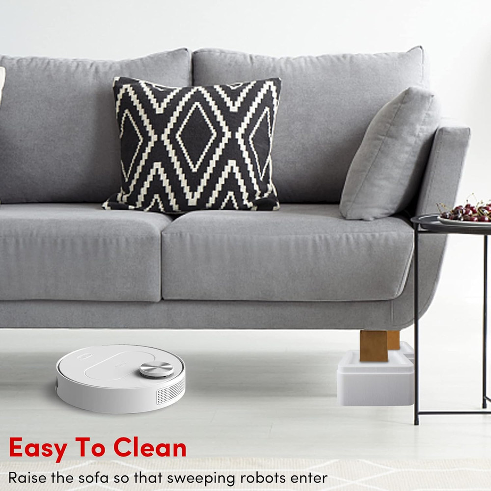 Oversized Bed Risers Heavy Duty Stackable 4 Pack, Furniture Risers for Sofas 3 I
