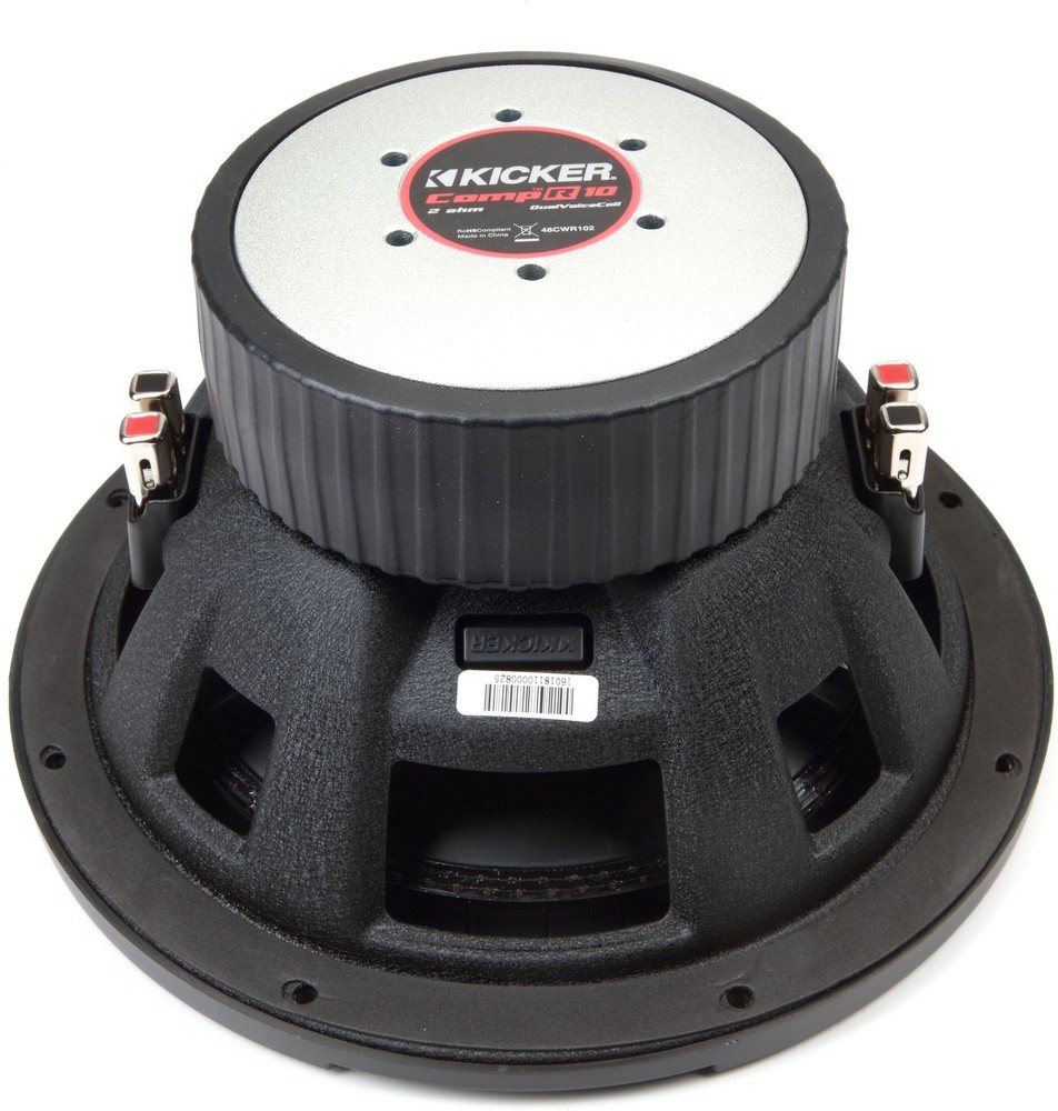 Kicker CompR 48CWR102 10" Dual 2-ohm Component Subwoofer