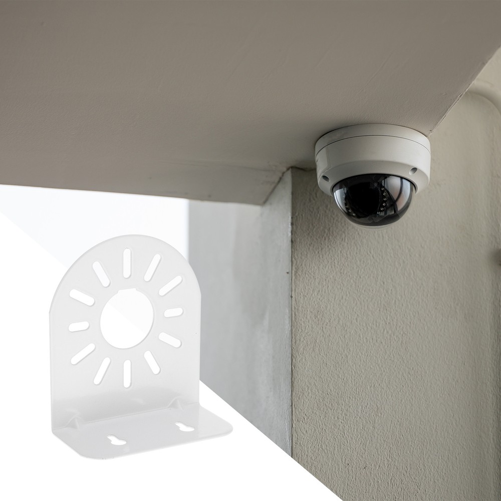 1 Pack Dome Security Camera Mounting 4.5" L-Shape IP Camera Bracket, Steel