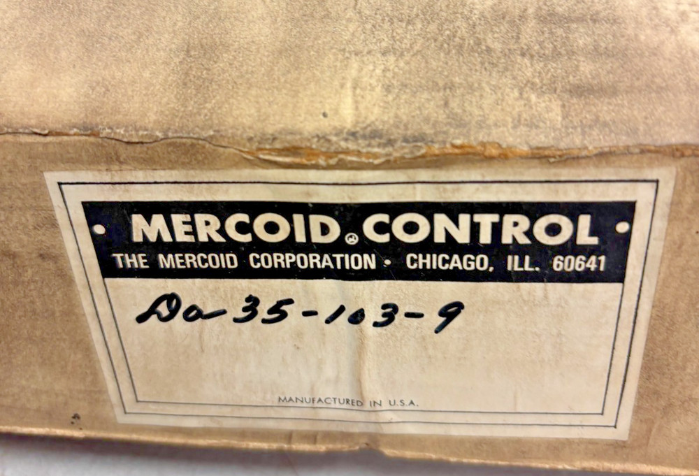 Mercoid Control DA-35-103-9 Pressure Switch / Sensor