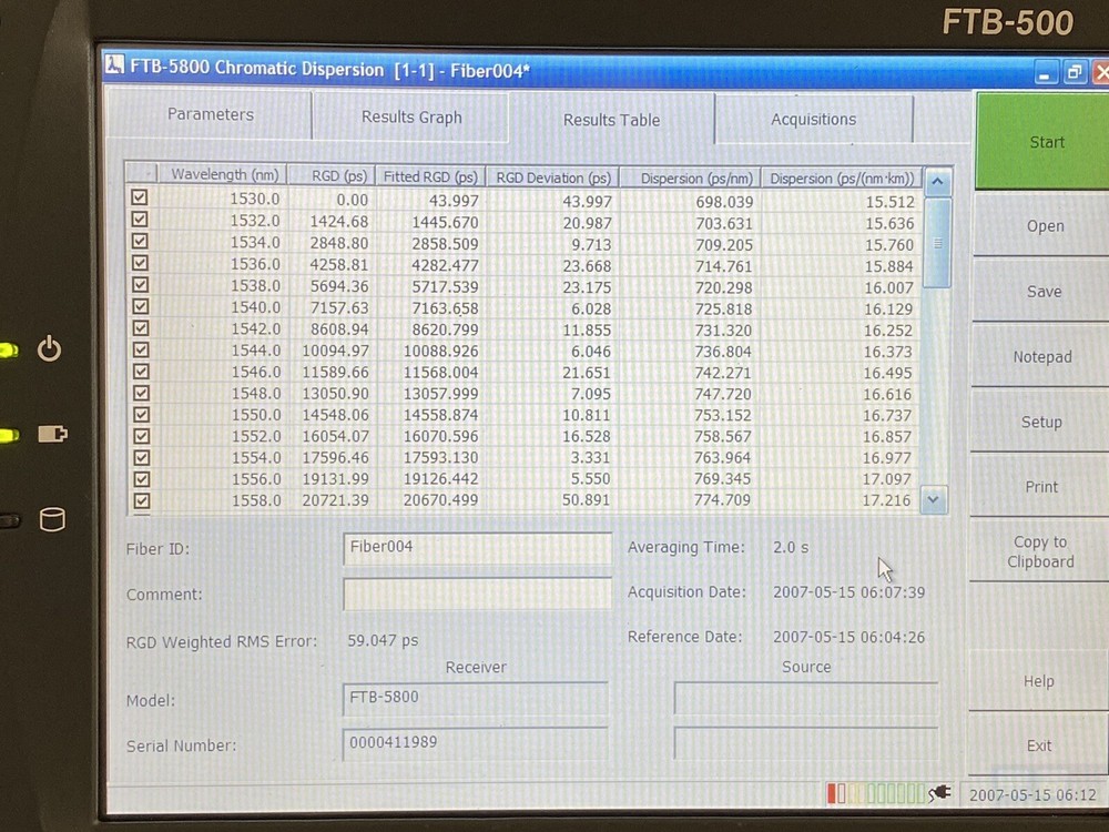 EXFO FTB-500 w/ FTB-5800 and source