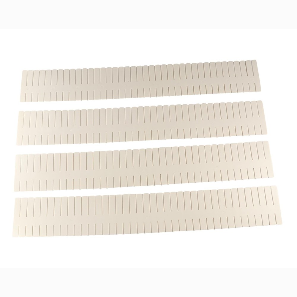 4Pcs Drawer Dividers, Adjustable Plastic Grid Drawer Partition Space-saving D...
