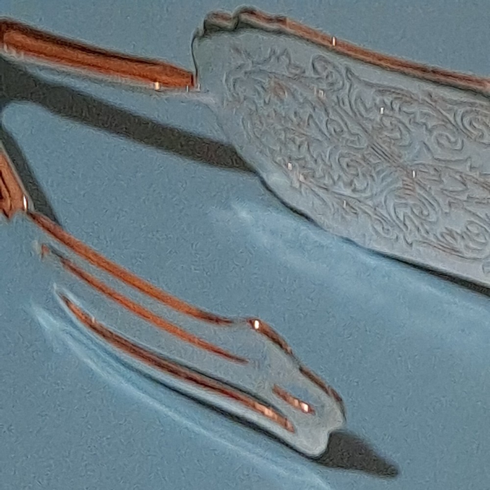 8 Inch Silverplate Serving Tongs Hong Kong D1