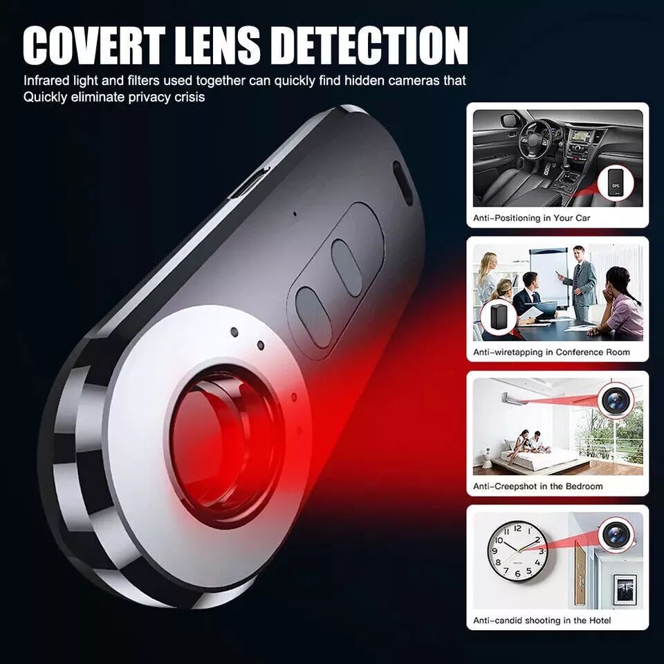 Mini Camera Detector GPS Tracker Finder Scanner Anti-Tracked Bug Prevent Monitor
