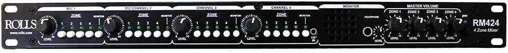 Rolls RM424 Switchable Four Zone Mixer