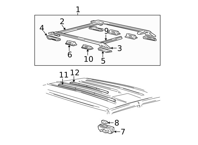 Genuine GM Slider 12477728