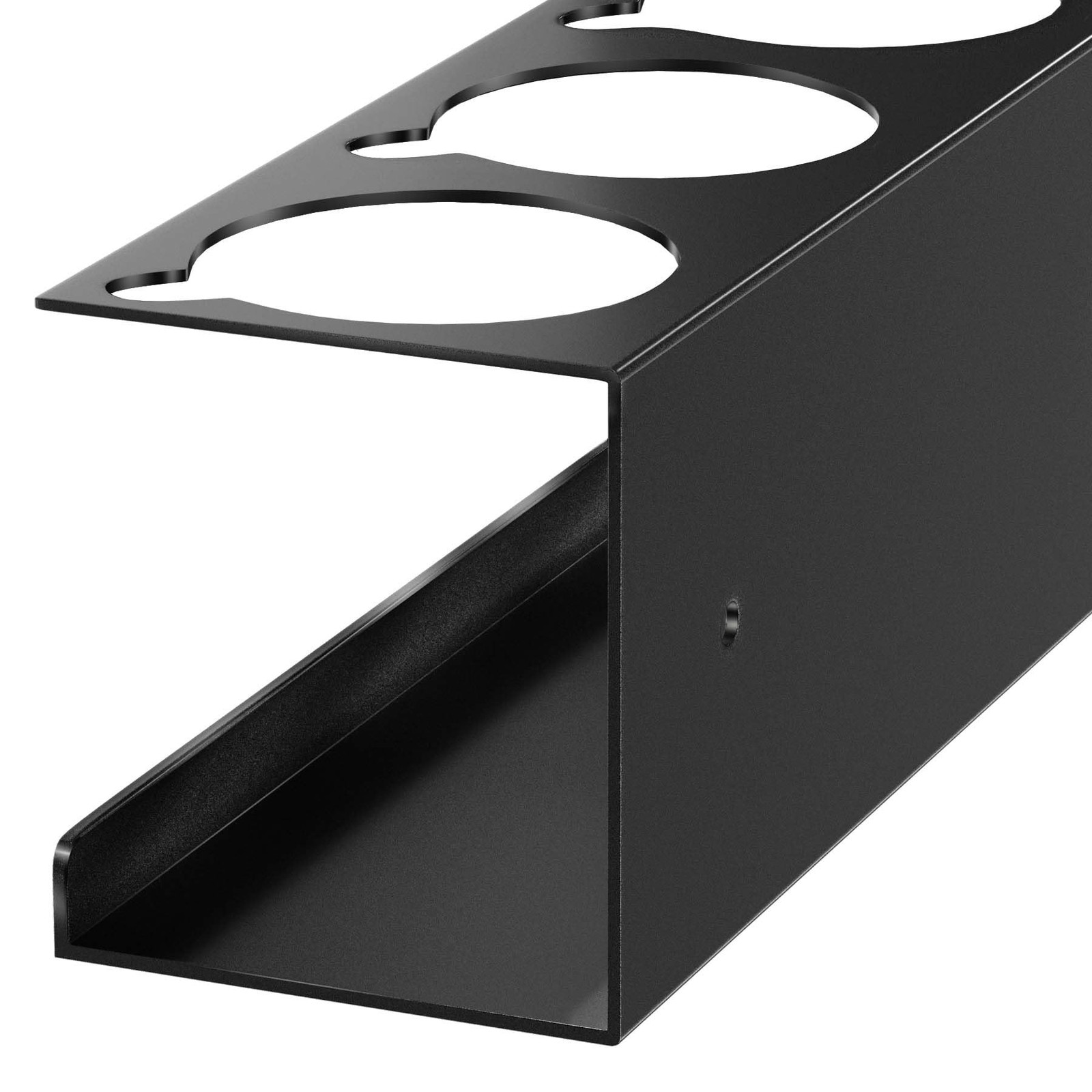 Spray Can Holder Organizer, 4 Pack Bottle Holder Wall-Mounted, Black Steel Sp...