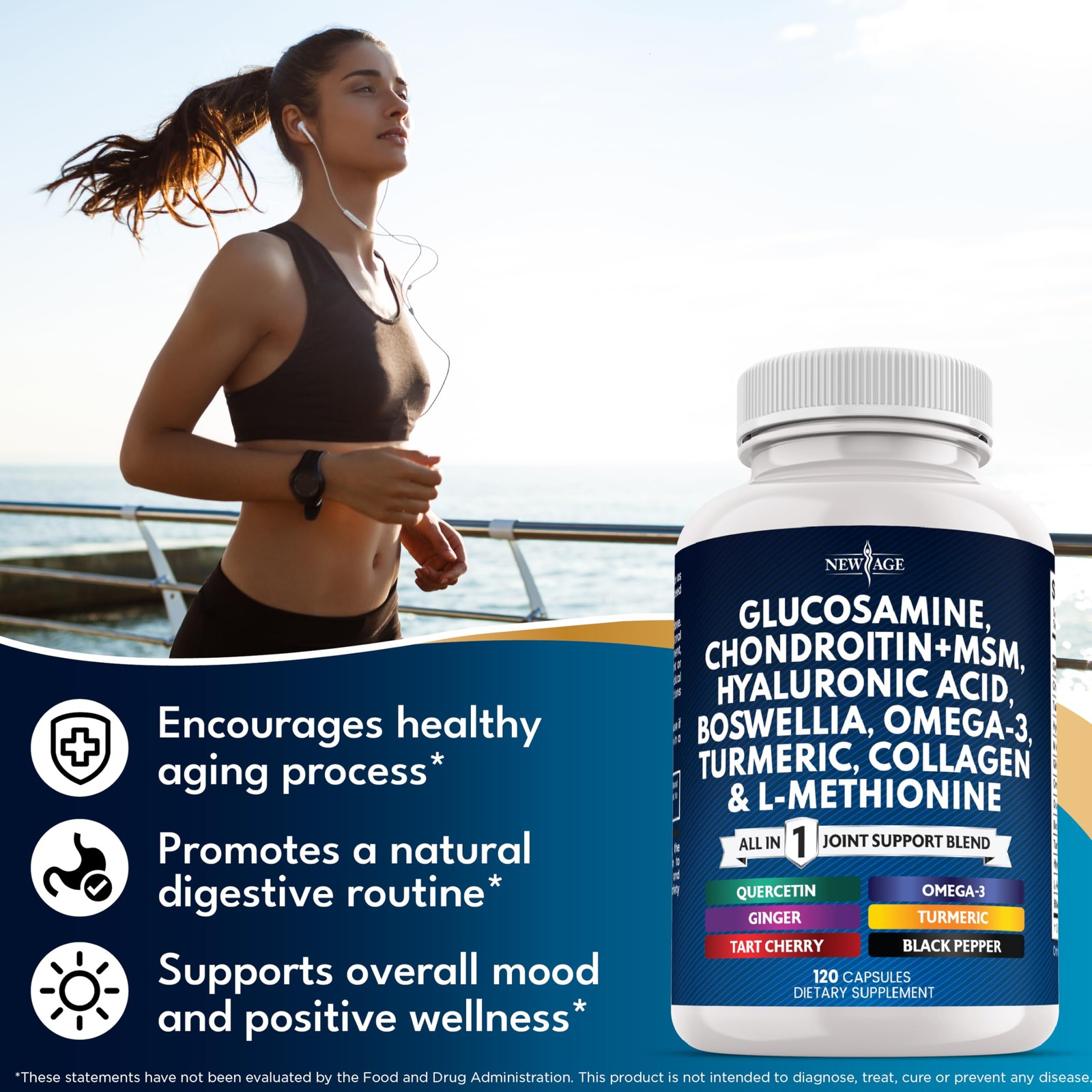 Glucosamine Chondroitin, MSM, Turmeric Curcumin, Collagen, Hyaluronic Acid, Omeg