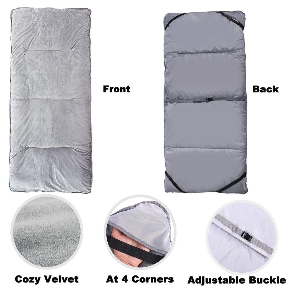 Gehannah Thick Camping Sleeping Pad, Soft Comfortable Microfiber Camping Cot Pad