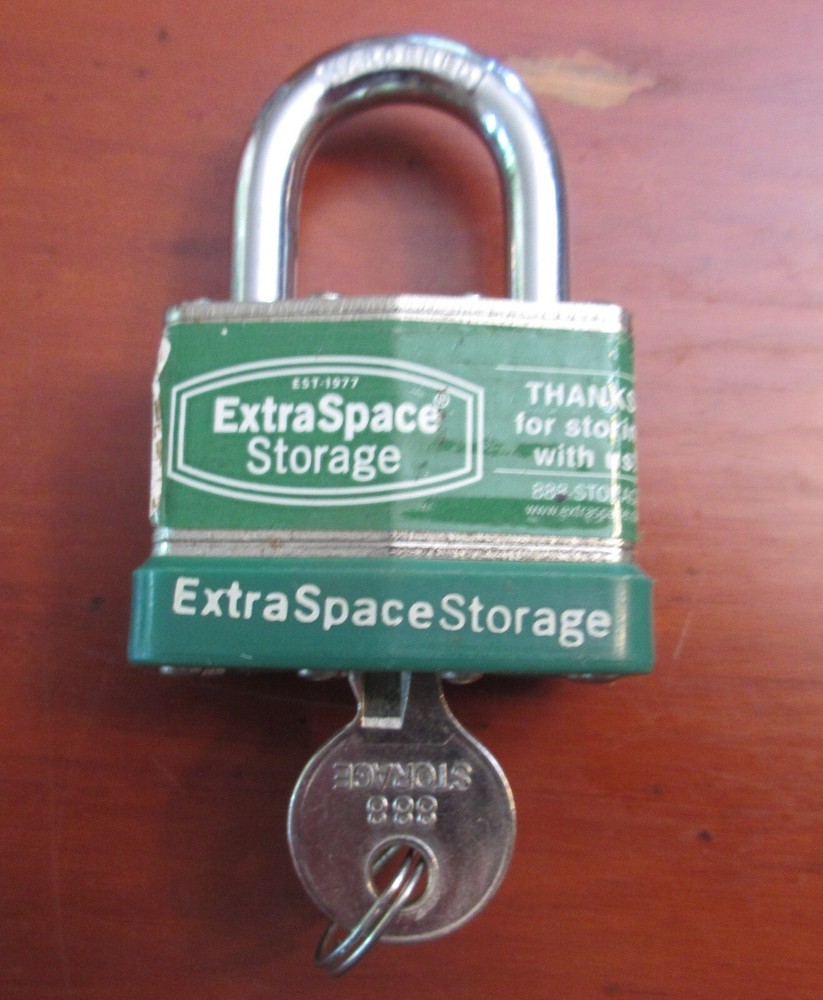 "Extra Space Storage" Hardened Lock 45mm with Single Key
