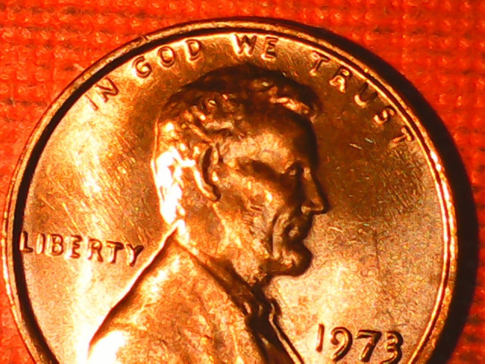 1973 Penny Struck Through Reverse
