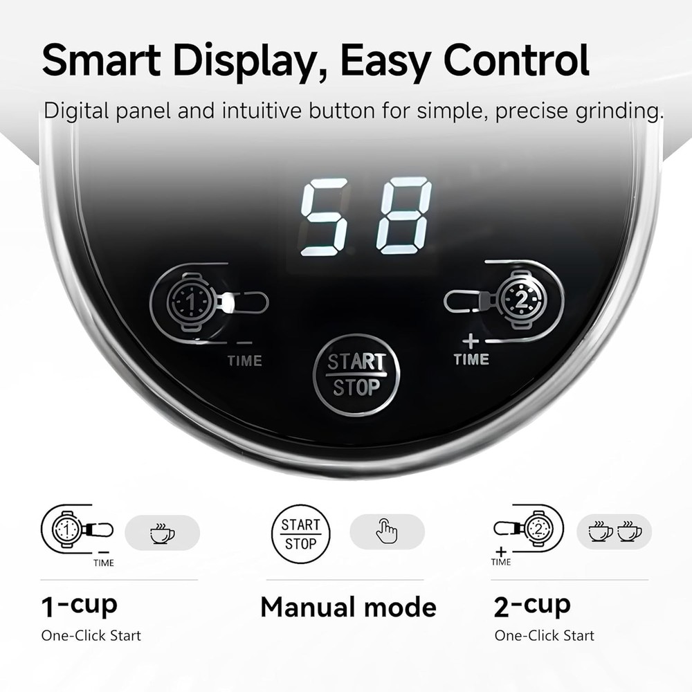 G3 Electric Coffee Grinder with 31 Adjustable Settings & Anti-Static Technology