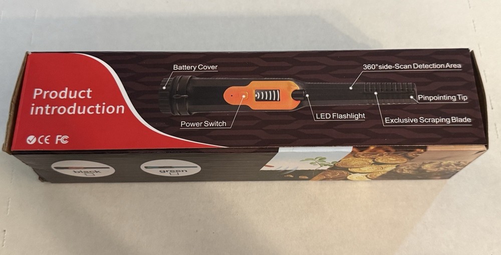 Metal Detector HandHeld Pinpointer Pointer Probe Waterproof Find Coins Treasure