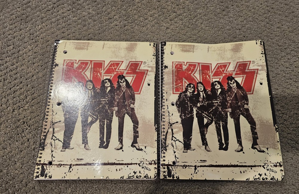 KISS DRESSED TO KILL NOTEBOOKS LOT OF 2