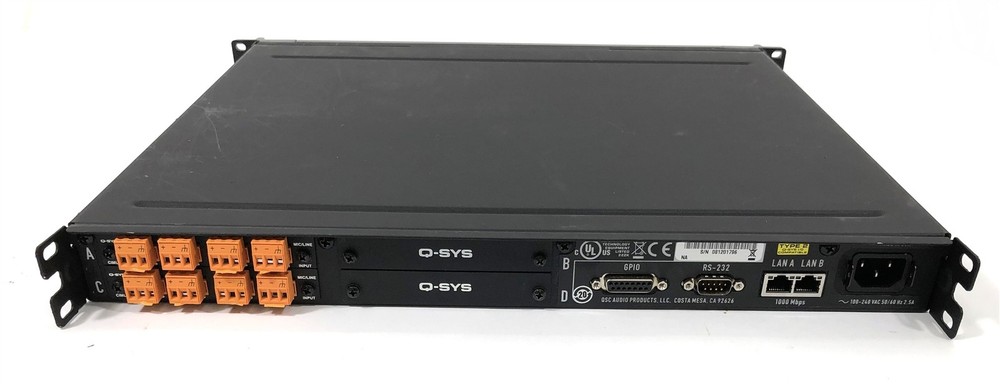 QSC Q-SYS I/O Frame Type 2 Network Interface w/ 2x CIML4 Modules