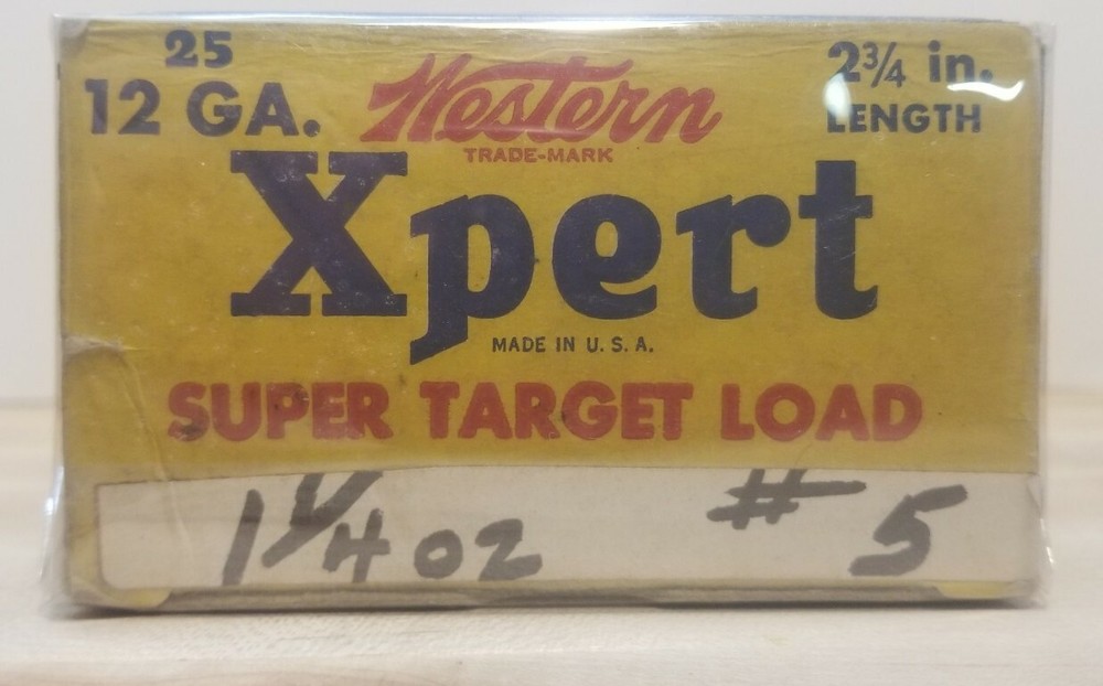 1950's Western Xpert Super Target Load Shells 12 ga. (empty box)