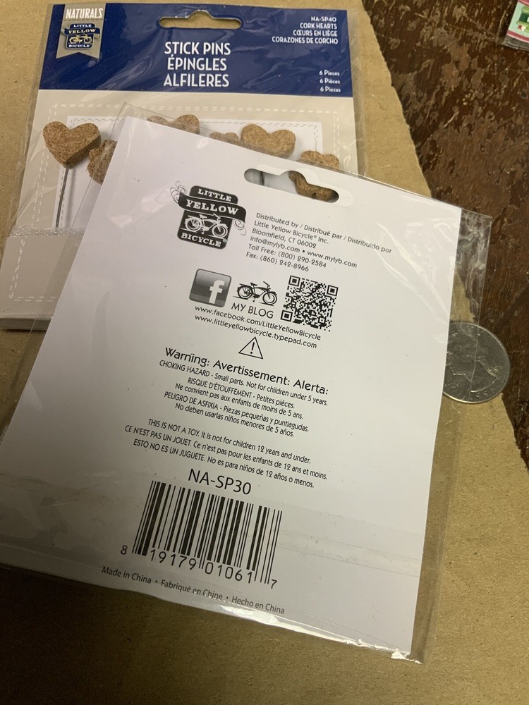 Crafts Stick Pins Cork