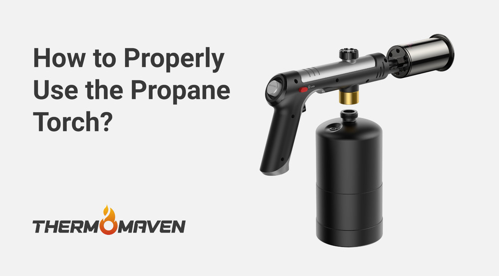 High-Performance Propane Torch with One-Touch Max Fire, Safety Lock, BBQ & Cooki