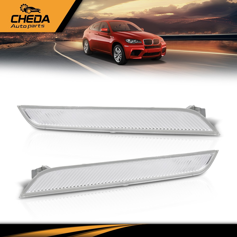 2PCS Front Bumper Reflector Side Marker Lights Fit For 08-14 BMW X6 E71 E72 X5M