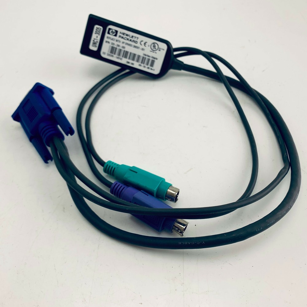 HP 520-290-005 286597-001 PS2 KVM RJ45  INTERFACE ADAPTER Cables