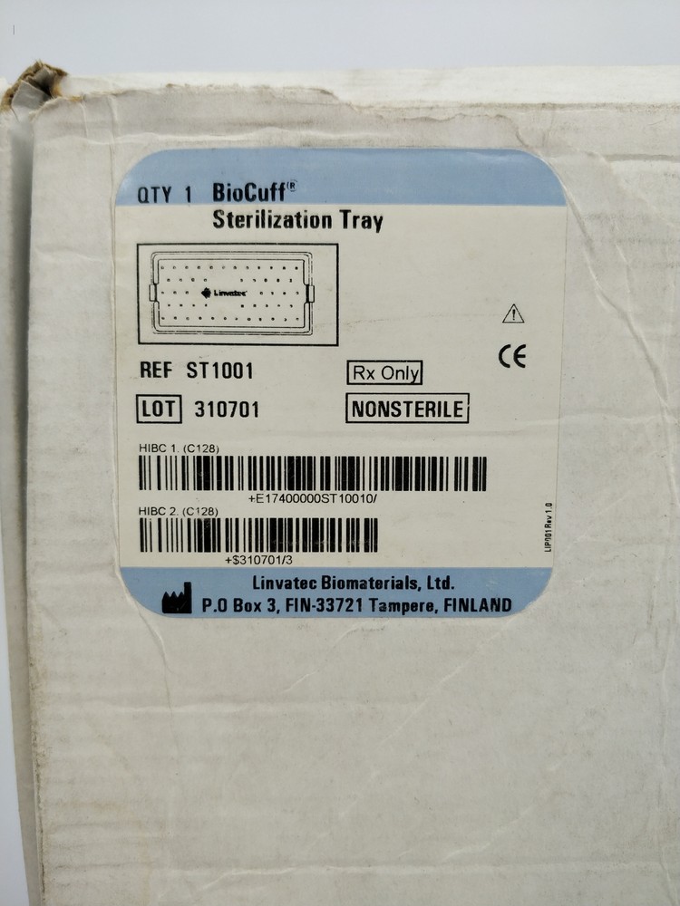 Bionx ST 1001 Biocuff Sterilization Tray
