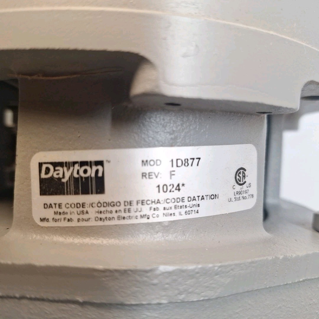 Dayton 1D877 Convertible Well Jet Pump 1/2 HP 1.25" Inlet 0.75" Discharge