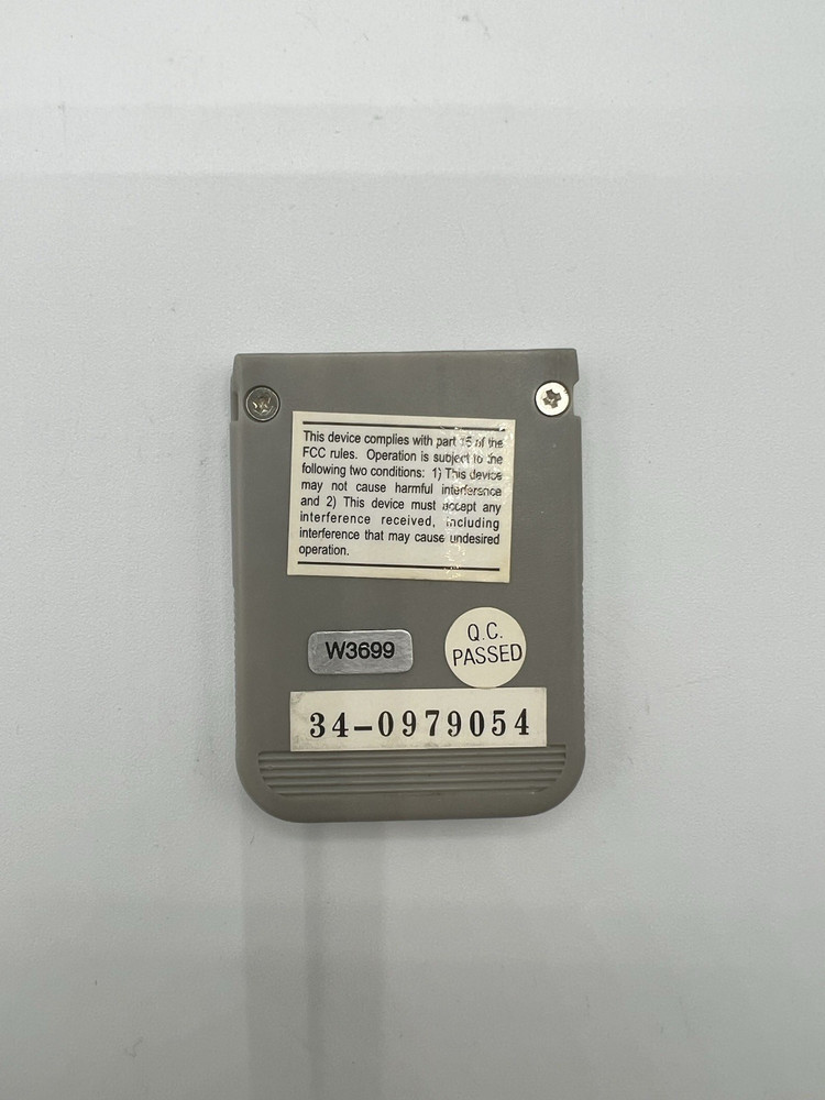 Performance PlayStation PS1 Grey Memory Card