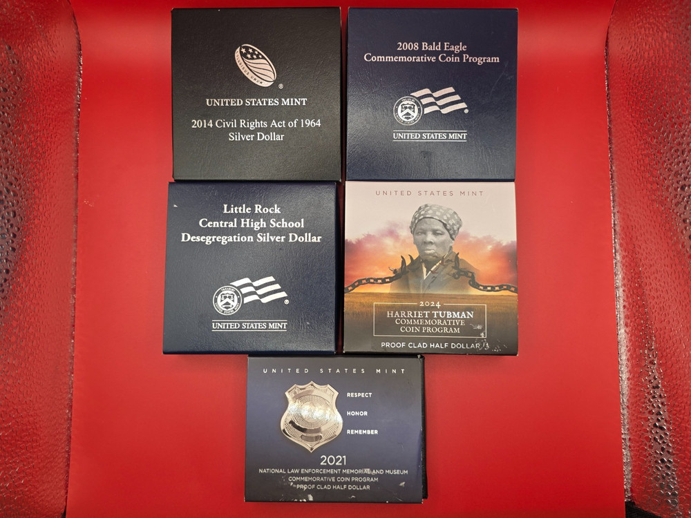 (20) Empty Assorted US Mint Boxes with COAs