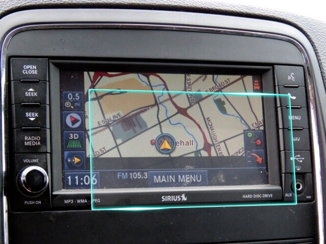 Crystal Clear Screen Protector for 2011 Dodge Durango Vehicle Navigation