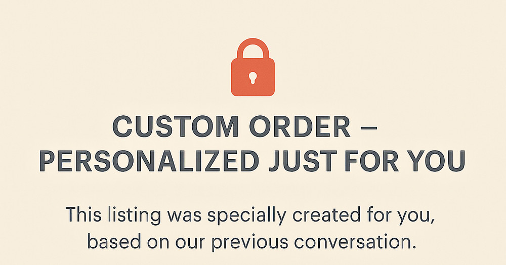 Custom Order – As Discussed - Moroccan products