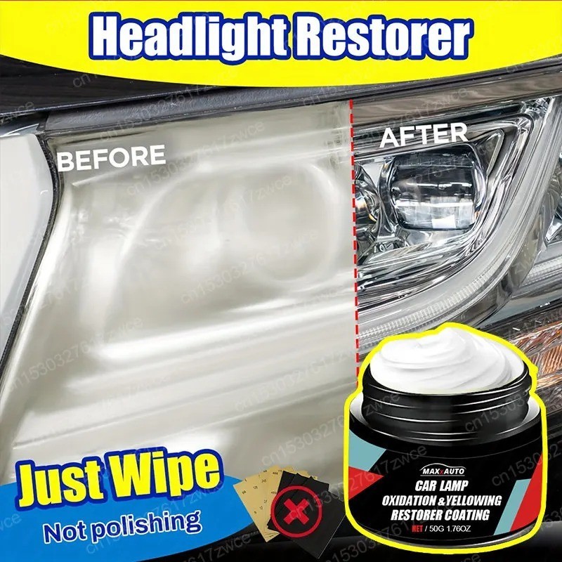 Car Headlight Restoration Kit Scratch Remover