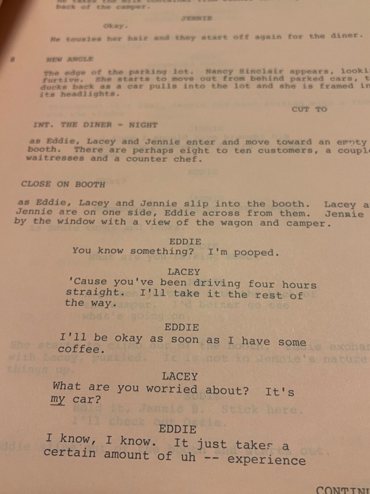 T.V. Script Capra "Where There's Smoke" TV Script 1978 Original