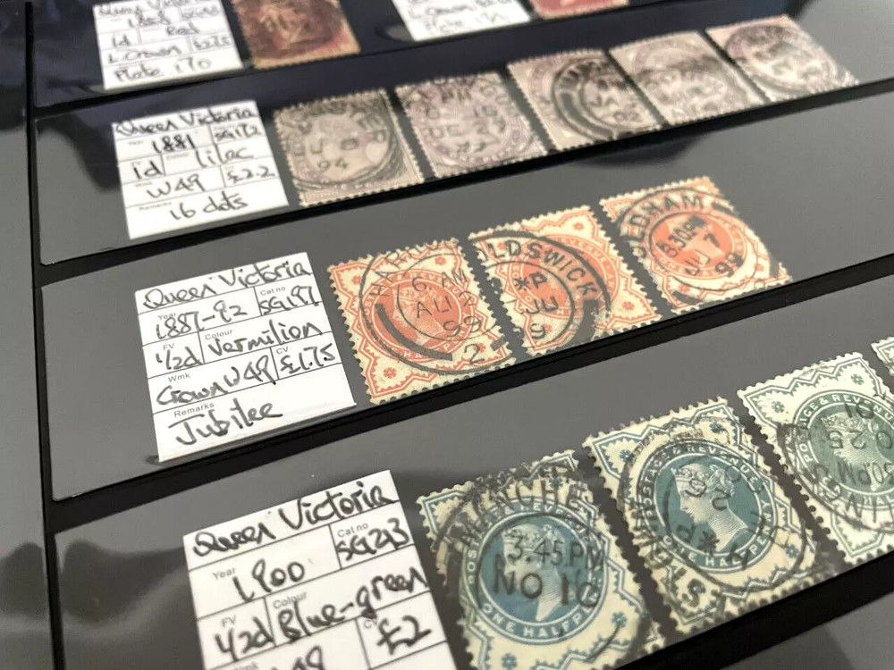 10PCS Stamp Stock Pages 5 Rows Double Side Archival Sheet Black US