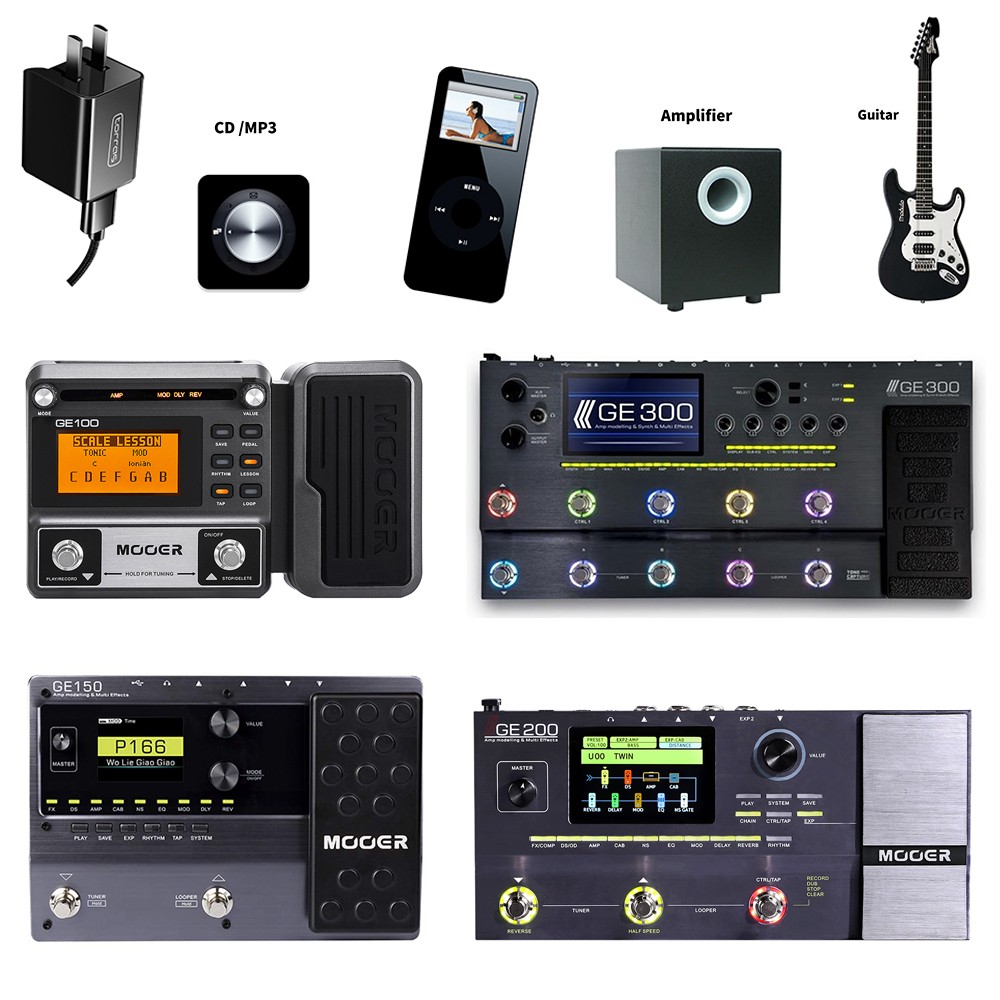 NEW Multi Effect Guitar Pedal 66 Effects 23 Distortion 7 Amp Loop Tuner +Adapter