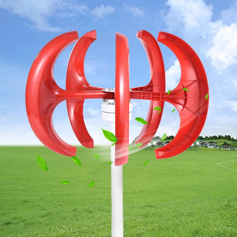 1000W 24V Vertical Axis Wind Power Turbine Generator Controller Home Windmill