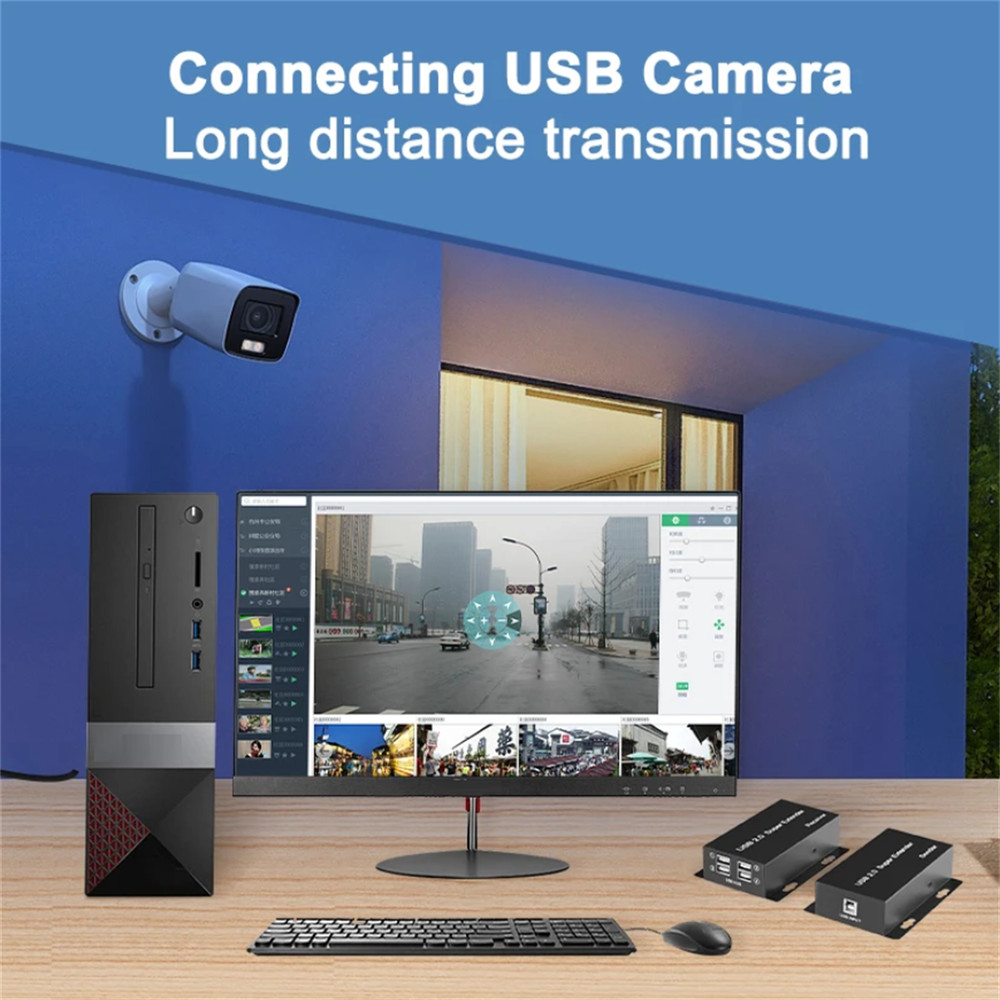 50M USB2.0 Network Cable Extender Over Ethernet Rj45 Cat5e/6/7 Cable Sender