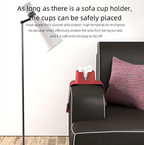 Couch Cup Holder,Anti-Spill Sofa Cup Holder Silicone Coaster,Suitable for Sof...