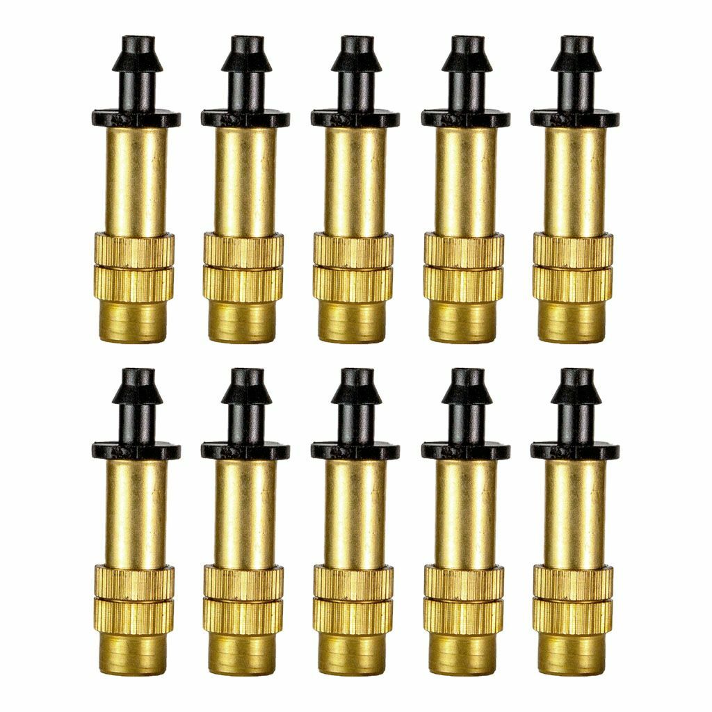30X Adjustable Copper Spray Nozzle Garden Patio Water Mister Air Misting Cooling