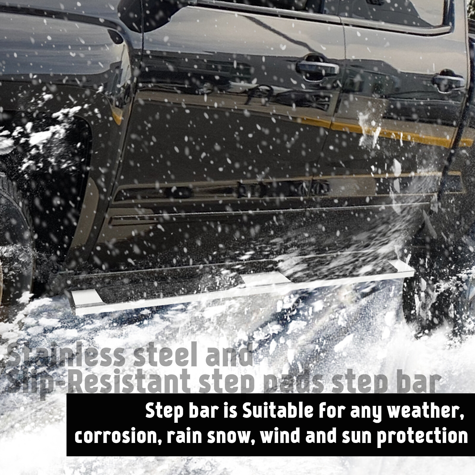 For 07-18 Chevy Silverado/GMC Sierra Crew Cab 6Ft Running Boards Side Step Bars