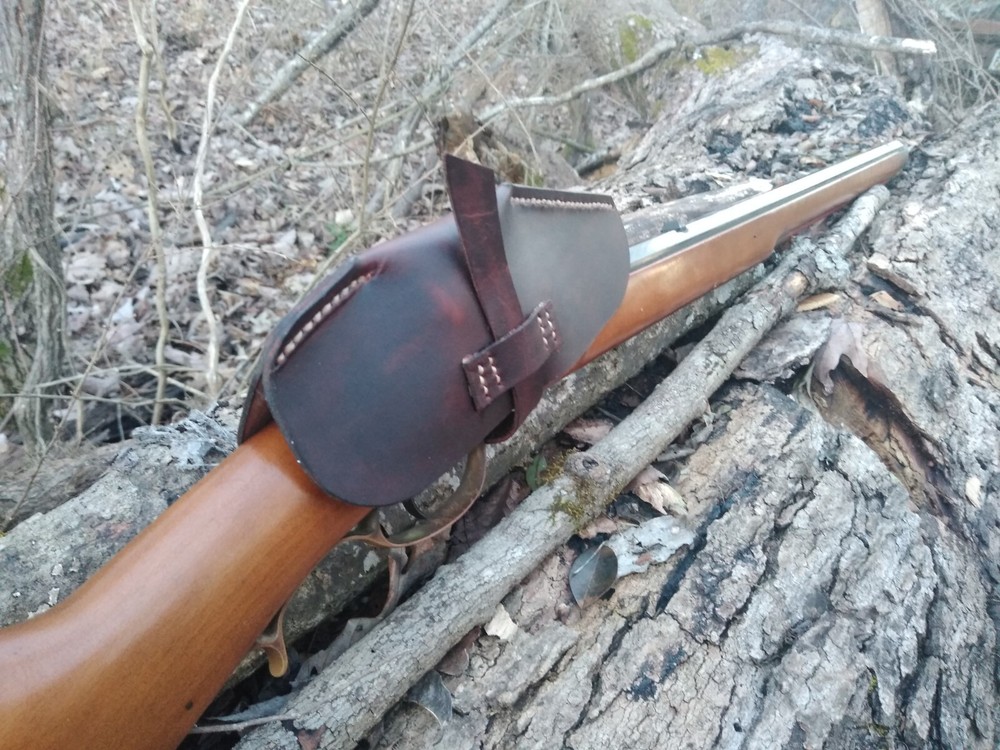 Cow's Knee Leather Lock & Pan Cover Flintlock