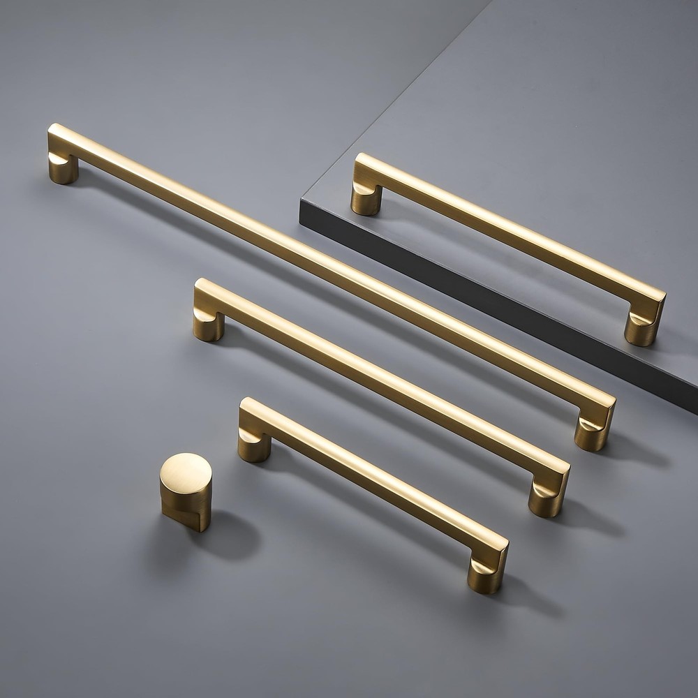AVICCI 10 Pack Cabinet Knobs 10 Pack Champagne Bronze Kitchen Cabinet Handles...