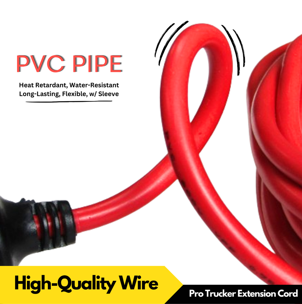 ProTrucker 12V Cigarette Lighter Extension Cord Power Cable 12FT Plug Socket 24V