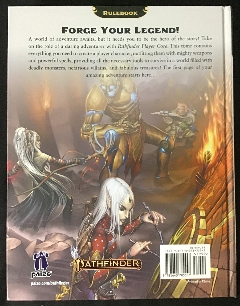 Pathfinder ~ Player Core 2nd Ed. Sketch ~ OEJ